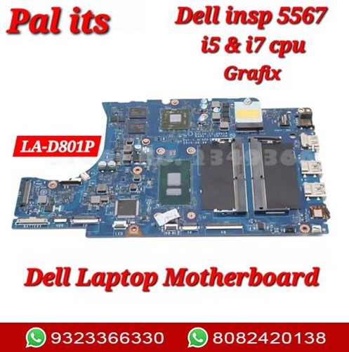 Dell insp 5567 la-d801 laptop motherboard