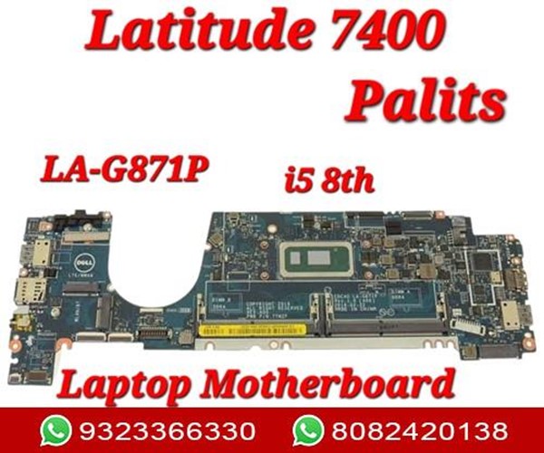 DELL LATITUDE 7400 LA-G871P LAPTOP MOTHERBOARD