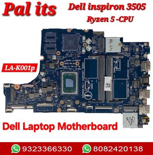 Dell inspiron 3505 LA-K001P LAPTOP MOTHERBOARD