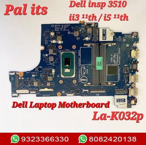Dell insp 3510 LA-K032P LAPTOP MOTHERBOARD