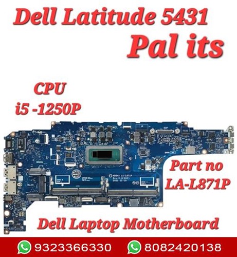 DELL LATITUDE 5431 LA-L871P LAPTOP MOTHERBOARD
